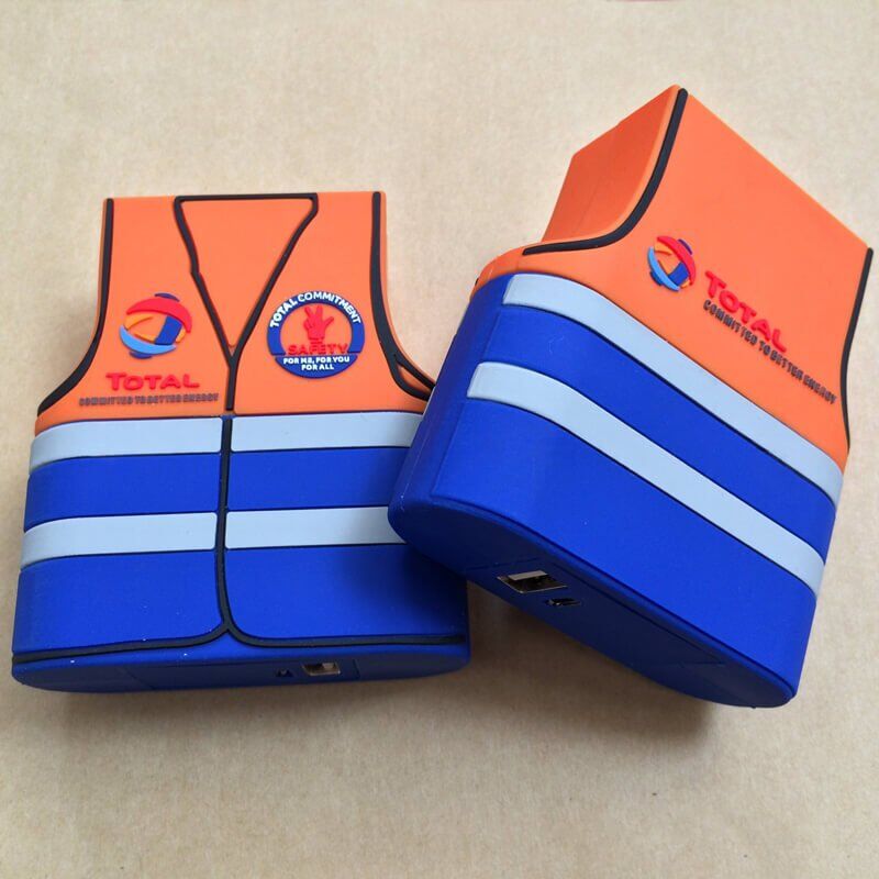 Reflective Traffic Vest Power Bank – Customizable PVC Charger