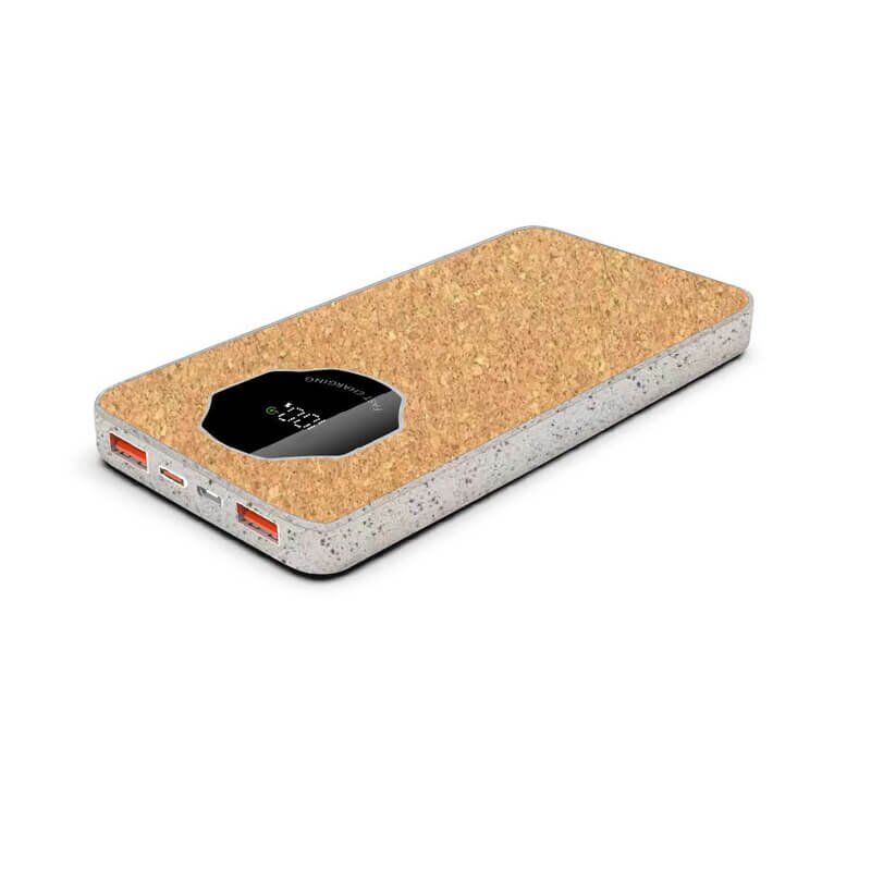 10K Eco-Friendly PD Power Bank - ABS Straw Cork Design