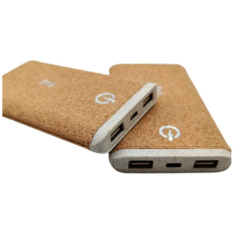 Wheat Straw & Cork Wireless Power Bank (Biodegradable)