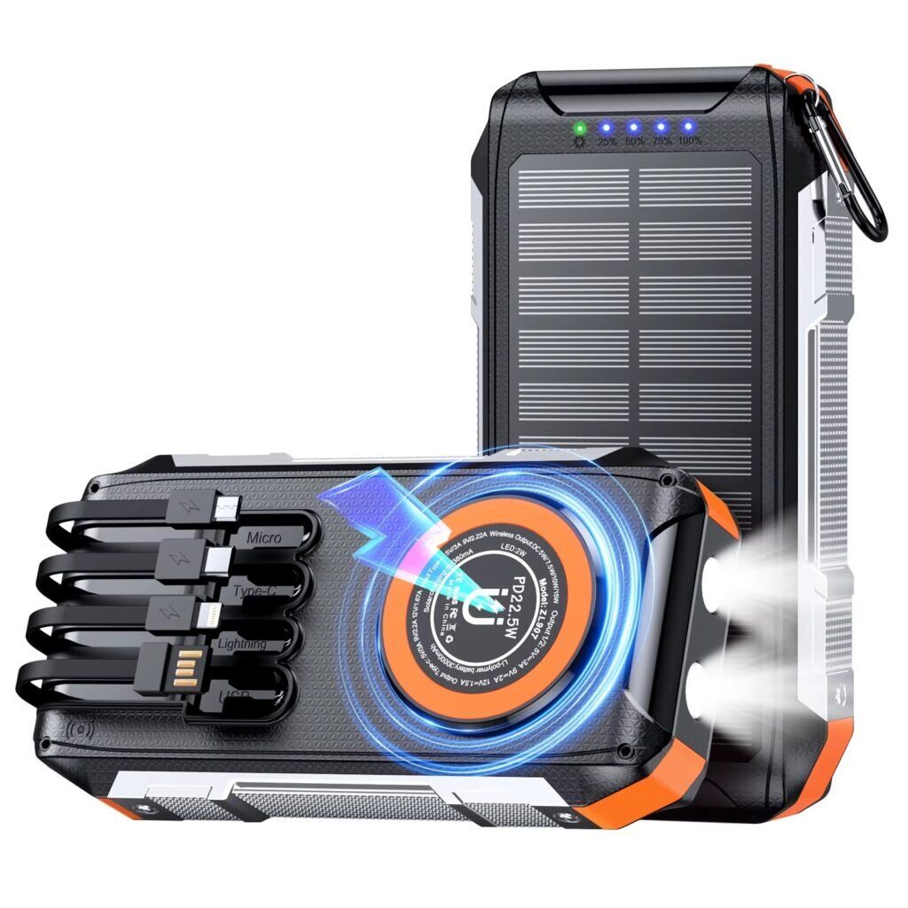 solar powered usb power bank