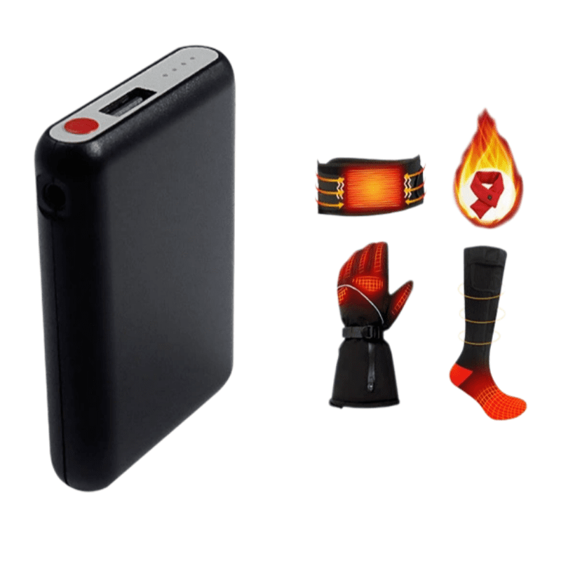 5000mAh Li-Polymer Heated Vest Jacket Power Bank with LED Display Portable for Outdoor Use