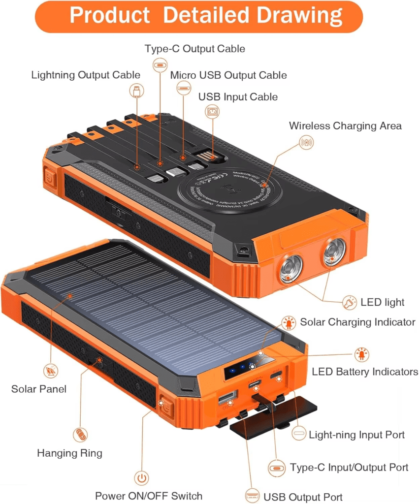 camping power bank solar