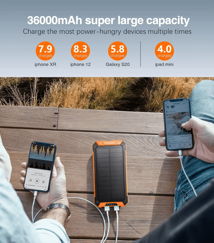 camping power bank solar